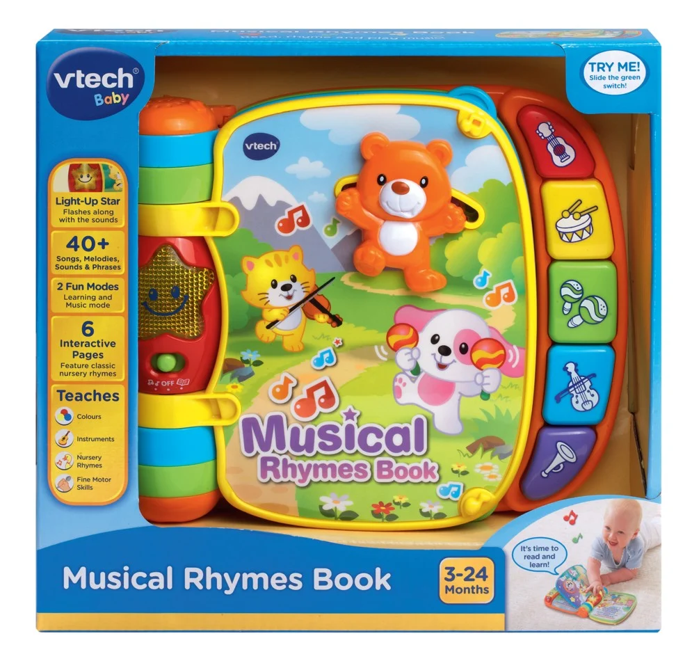 Vtech - Baby Musikbog med Børnesange (Dansk)