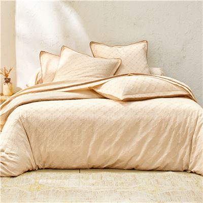 Linge de lit tissage gaufré