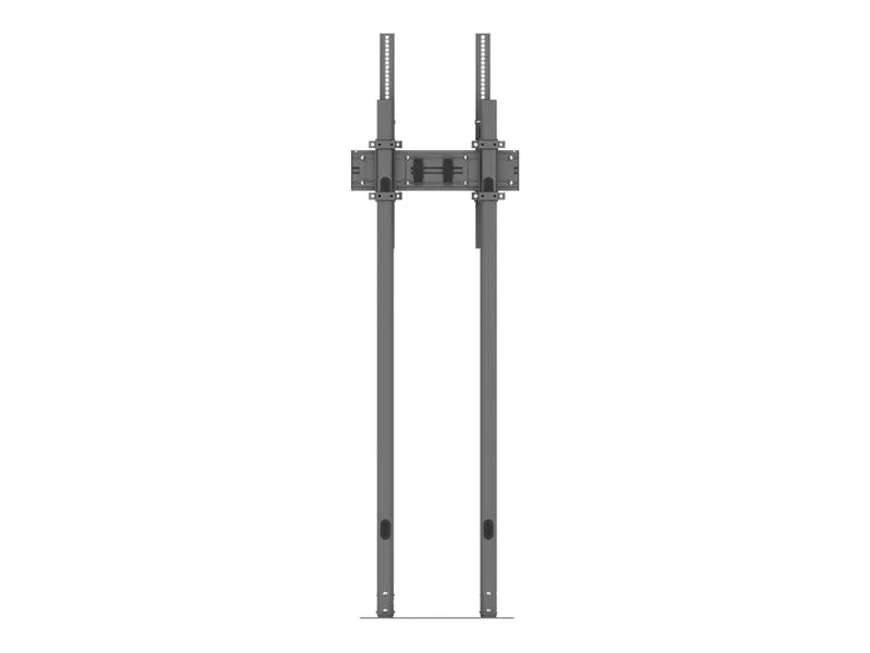 Multibrackets M Pro Dual Pole Floormount - Stativ - for LCD display - plastik, aluminium, stål - sort - skærmstørrelse: 65