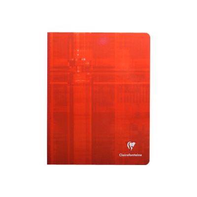 Clairefontaine - Cahier broché 17 x 22 cm - 192 pages - grands carreaux (Seyes) - disponible dans différentes couleurs