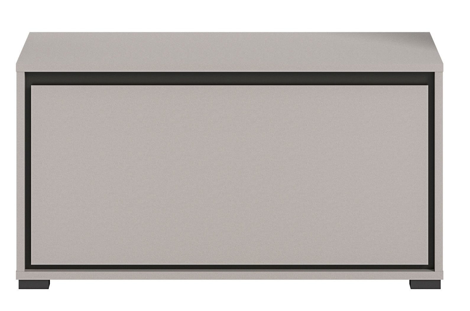 Sitzbank Jaru Grau Nachbildung/Schwarz B/H/T 85x45x37cm