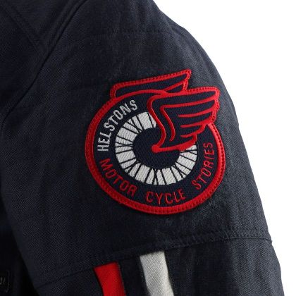 Blouson Helstons VULCAN - Bleu / Rouge