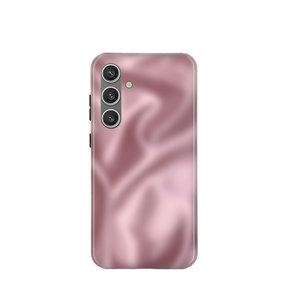 Samsung Galaxy S24 Plus Hybrid (Kunststoff / Gummi) Hülle Seidenglanz 3 - Rosa