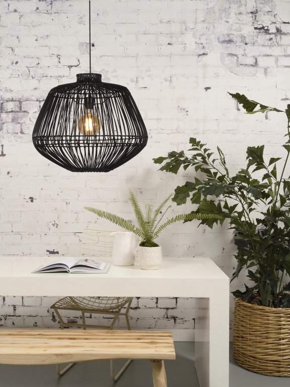 Good&Mojo Madagascar hanglamp Ø60 zwart