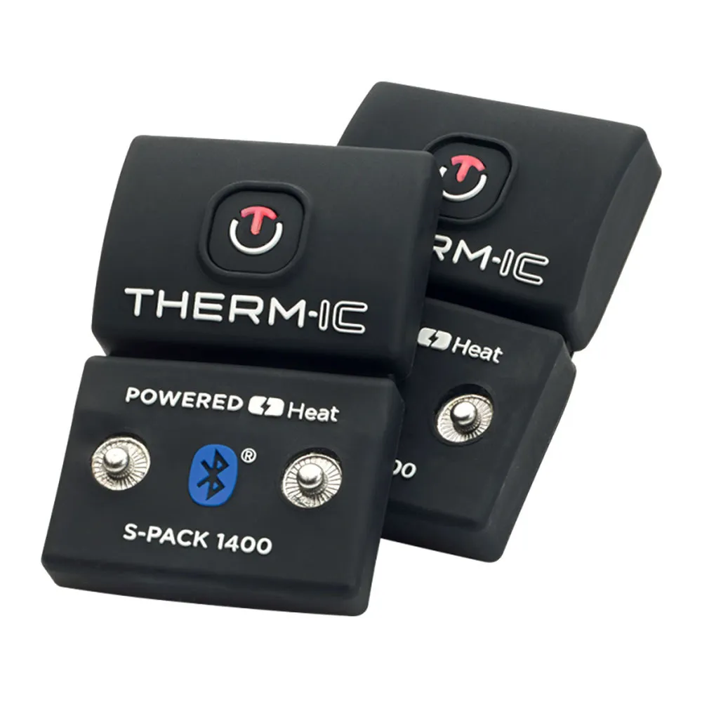Therm-ic POWSOCKS HEAT UNI - Chaussettes chauffantes x2 + Batteries S-1400B black
