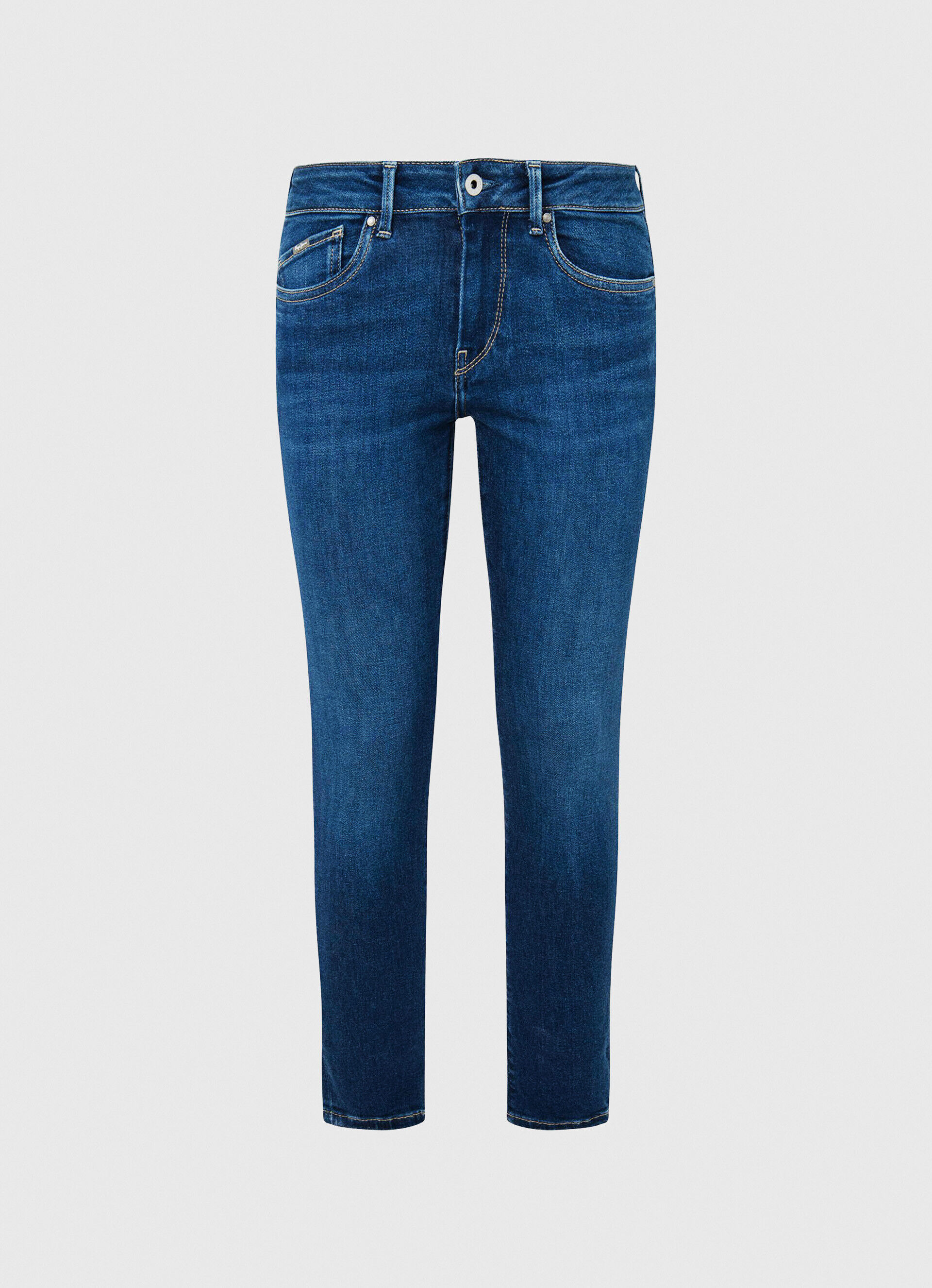 Calça jeans skinny pixie de comprimento médio - jeans