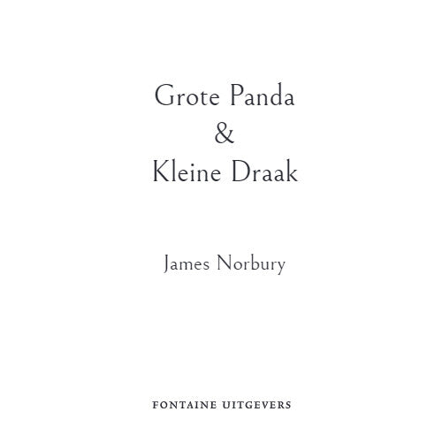 Fontaine uitgevers grote panda & kleine draak