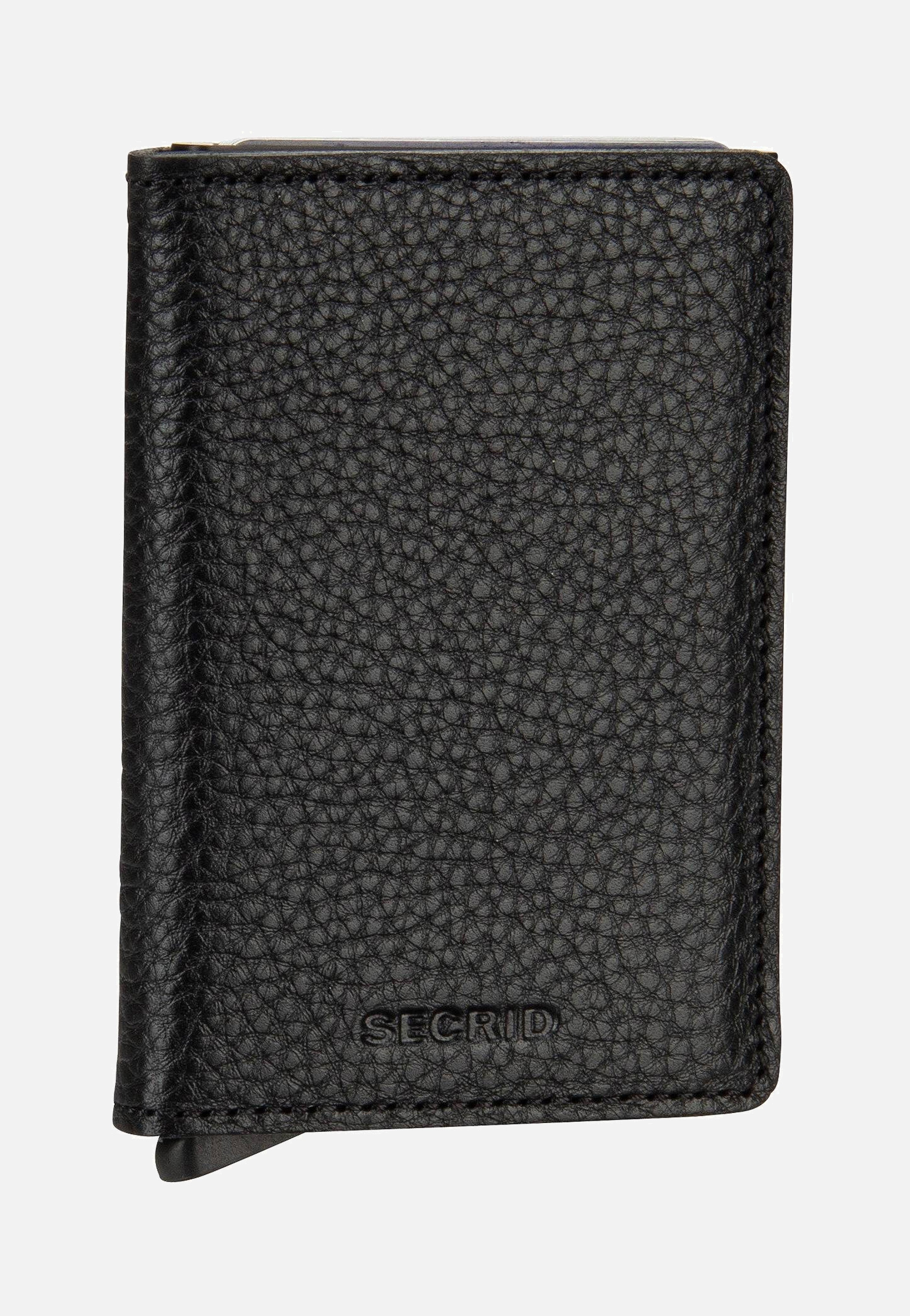 Slimwallet Veg Tanned Black-Black - Portemonnaie