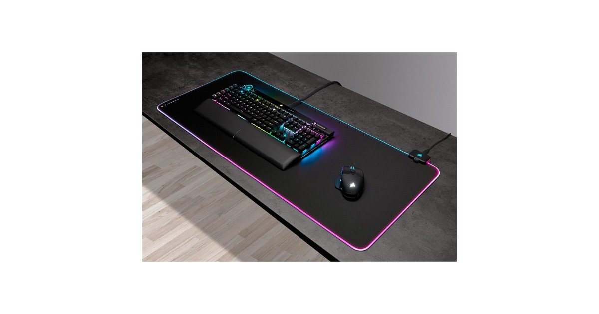 CorsairMM700 RGB Extended Mouse Pad  (Zwart, RGB leds)