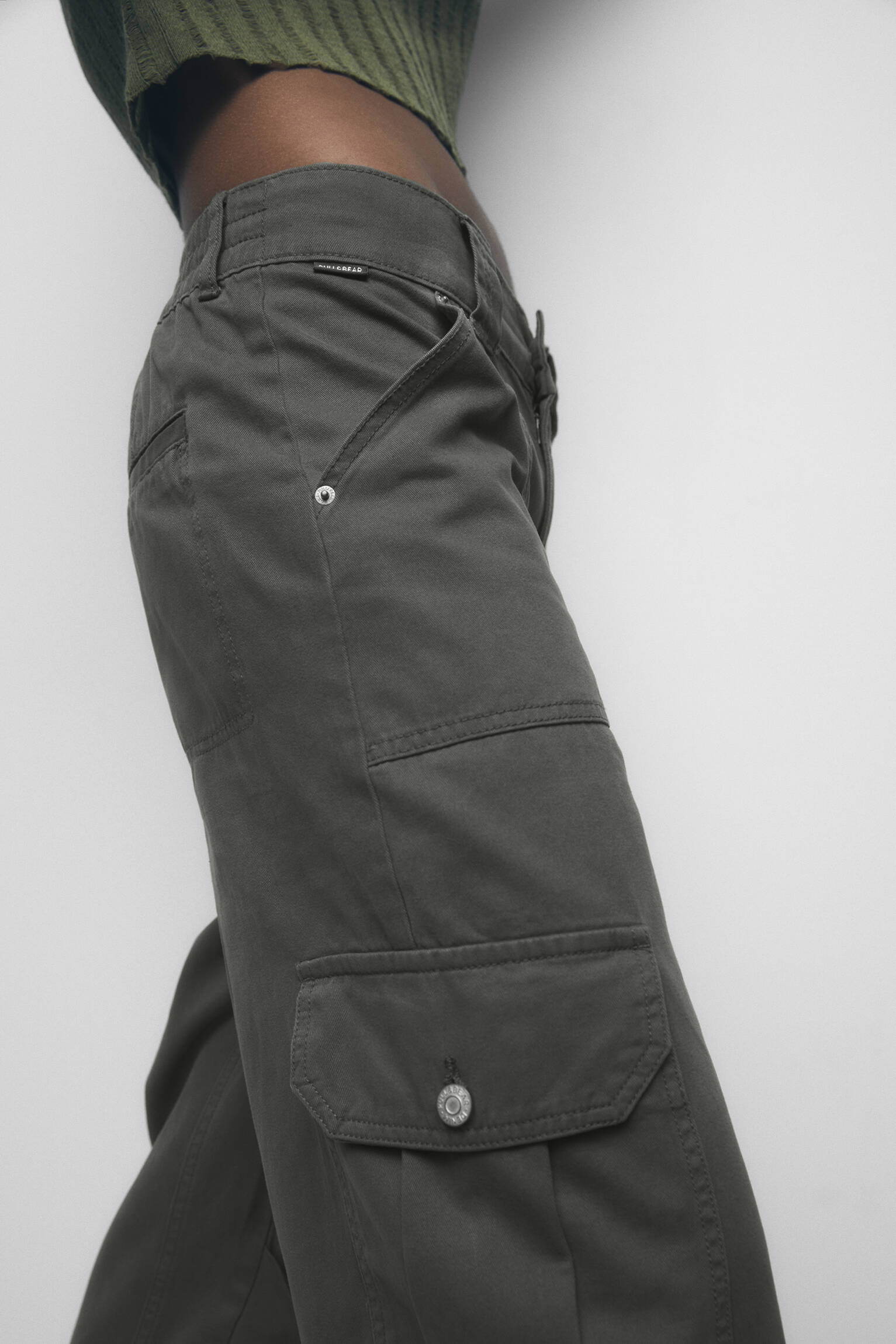 CALÇA CARGO AJUSTÁVEL - CÁQUI