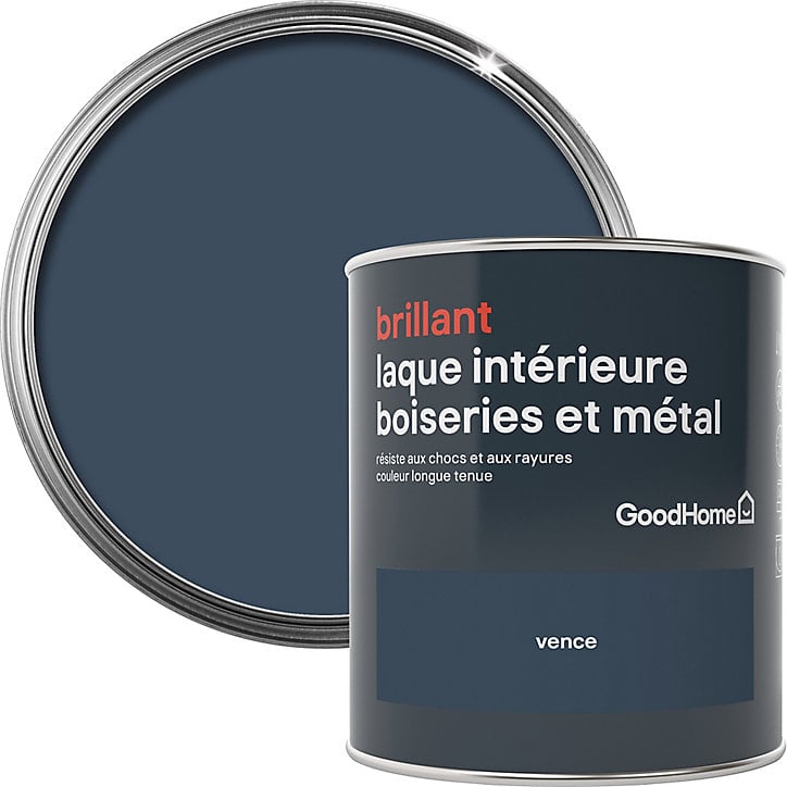 Laque boiseries et métal GoodHome Vence Brillant 0,75L