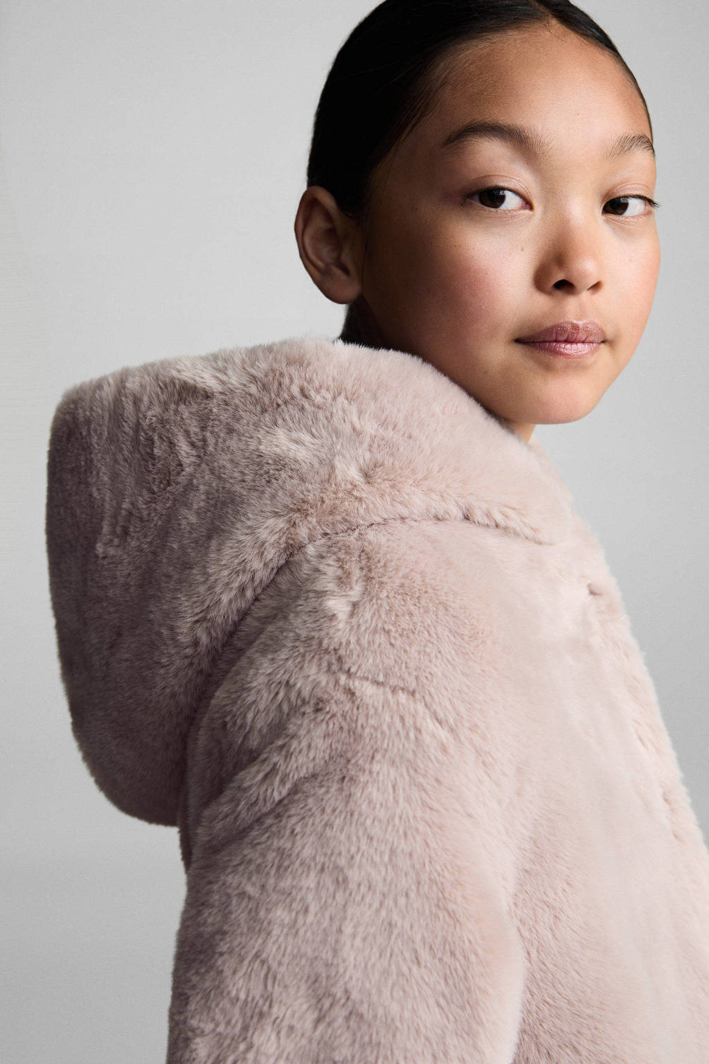 Mango Kids imitatiebont tussenjas lichtroze