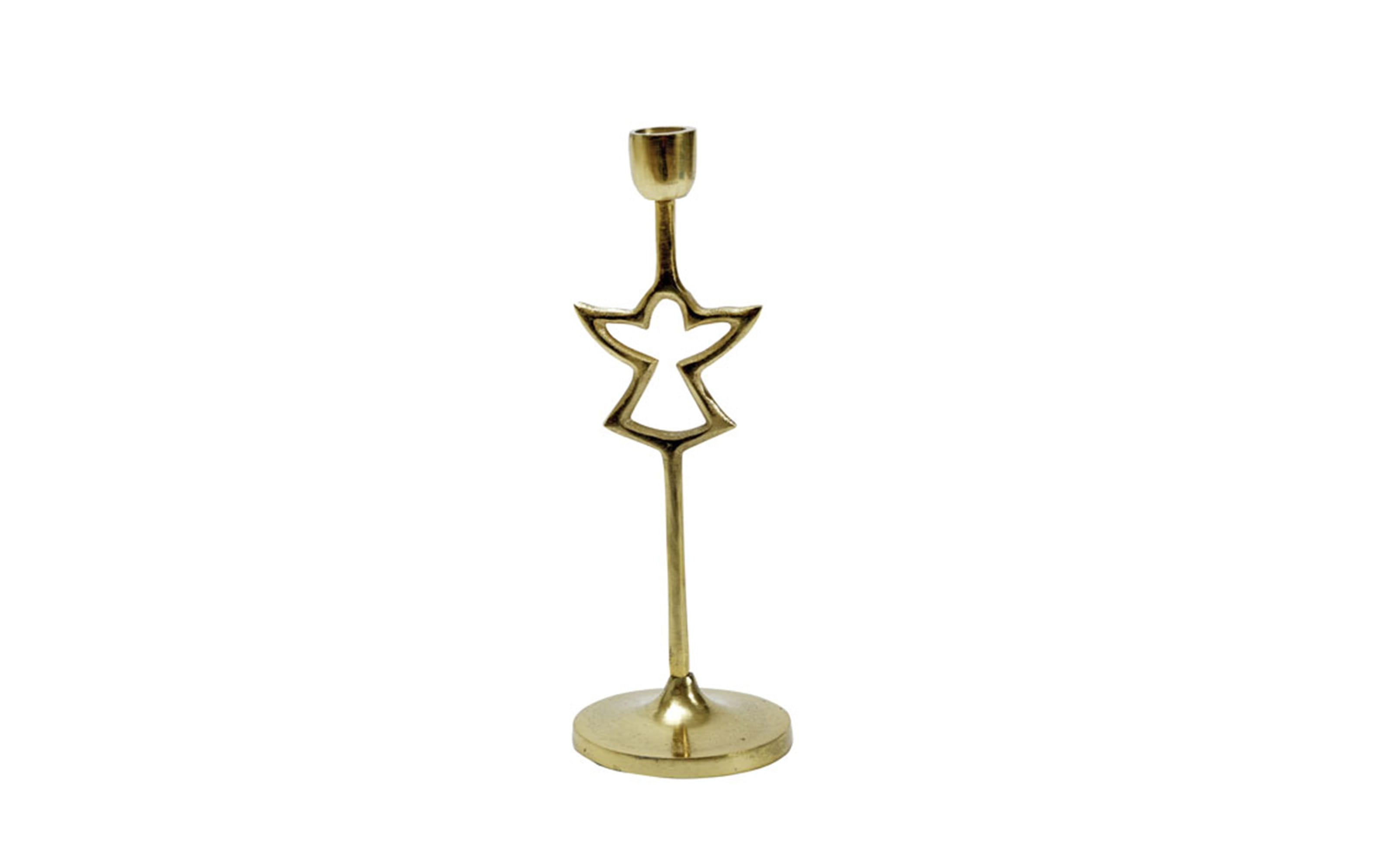 Kerzenhalter Engel, gold, 28 cm
