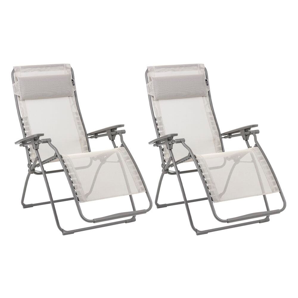 Set aus 2 Relaxsesseln Futura Batyline® Iso Seigle