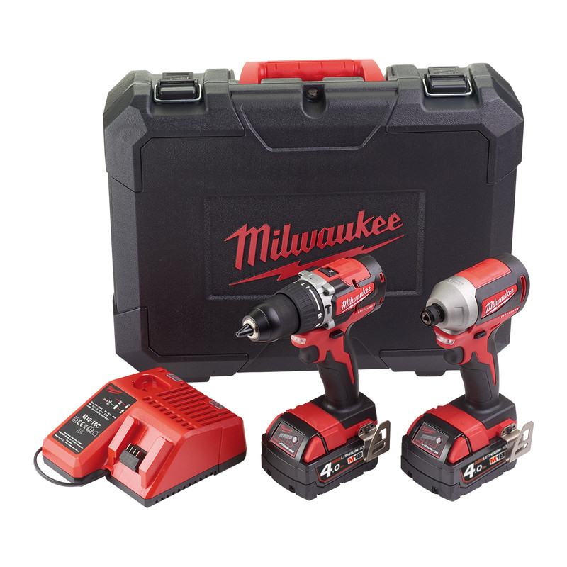 Milwaukee M18 CBLPP2A-402C combopack 18V 2x 4,0Ah Li-ion