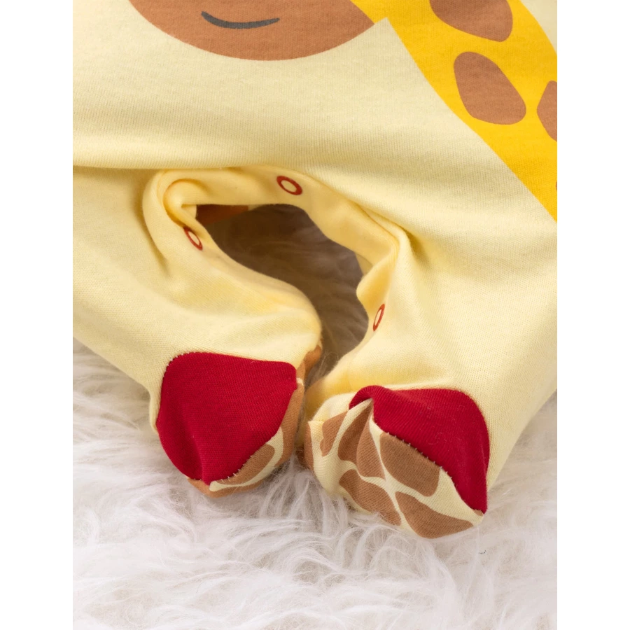 Baby Sweets 2tlg Set Strampler + Shirt Baby Giraffe rot gelb