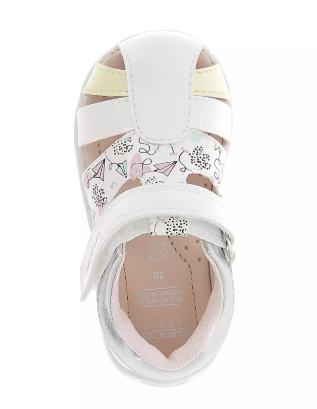 GEOX ELTHAN - Sandales & nu-pieds C0653WHITEMULTICOLOR