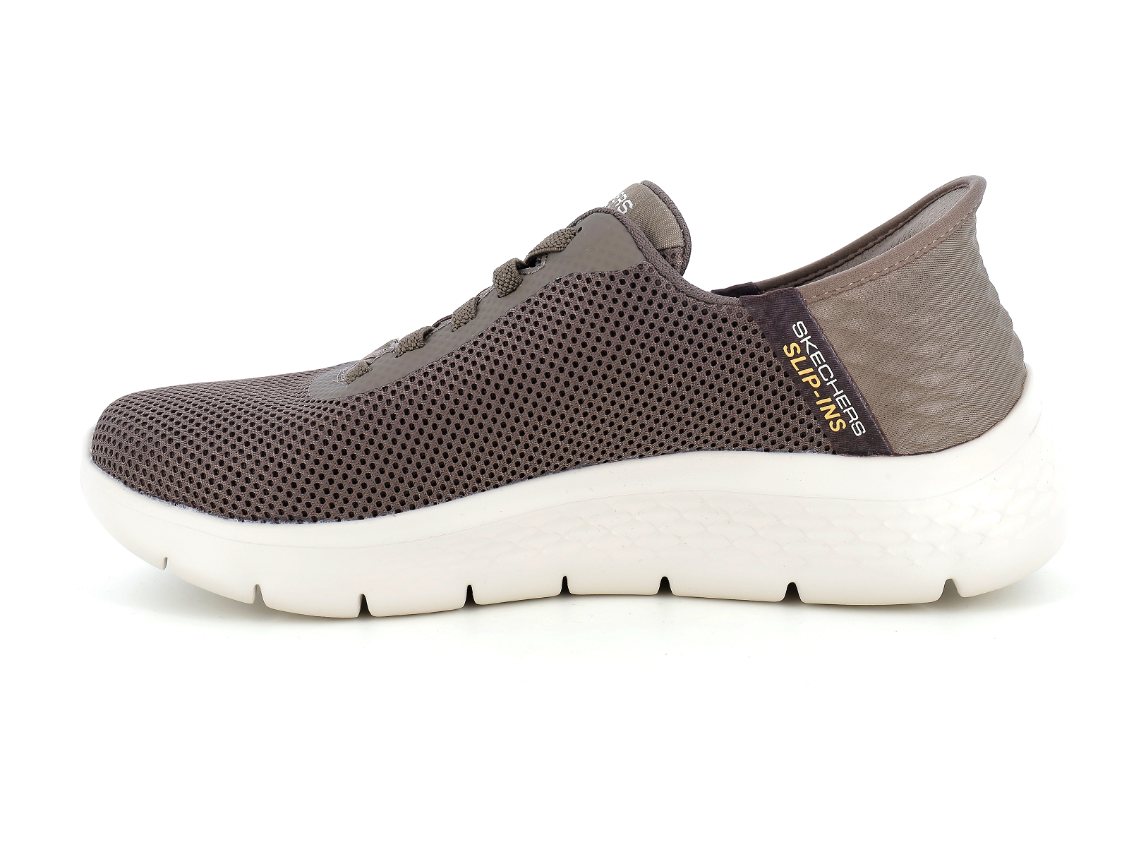 Skechers-GO WALK FLEX SLIP INS Matières combinées Taupe