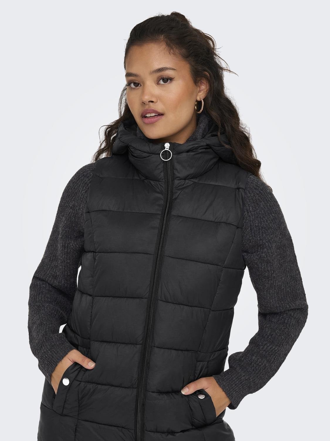 JDYZULU Steppmantel Black