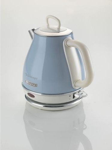 Ariete 2868/05 | Vintage waterkoker | 1 Liter inhoud | 1630 Watt | draadloos | blauw