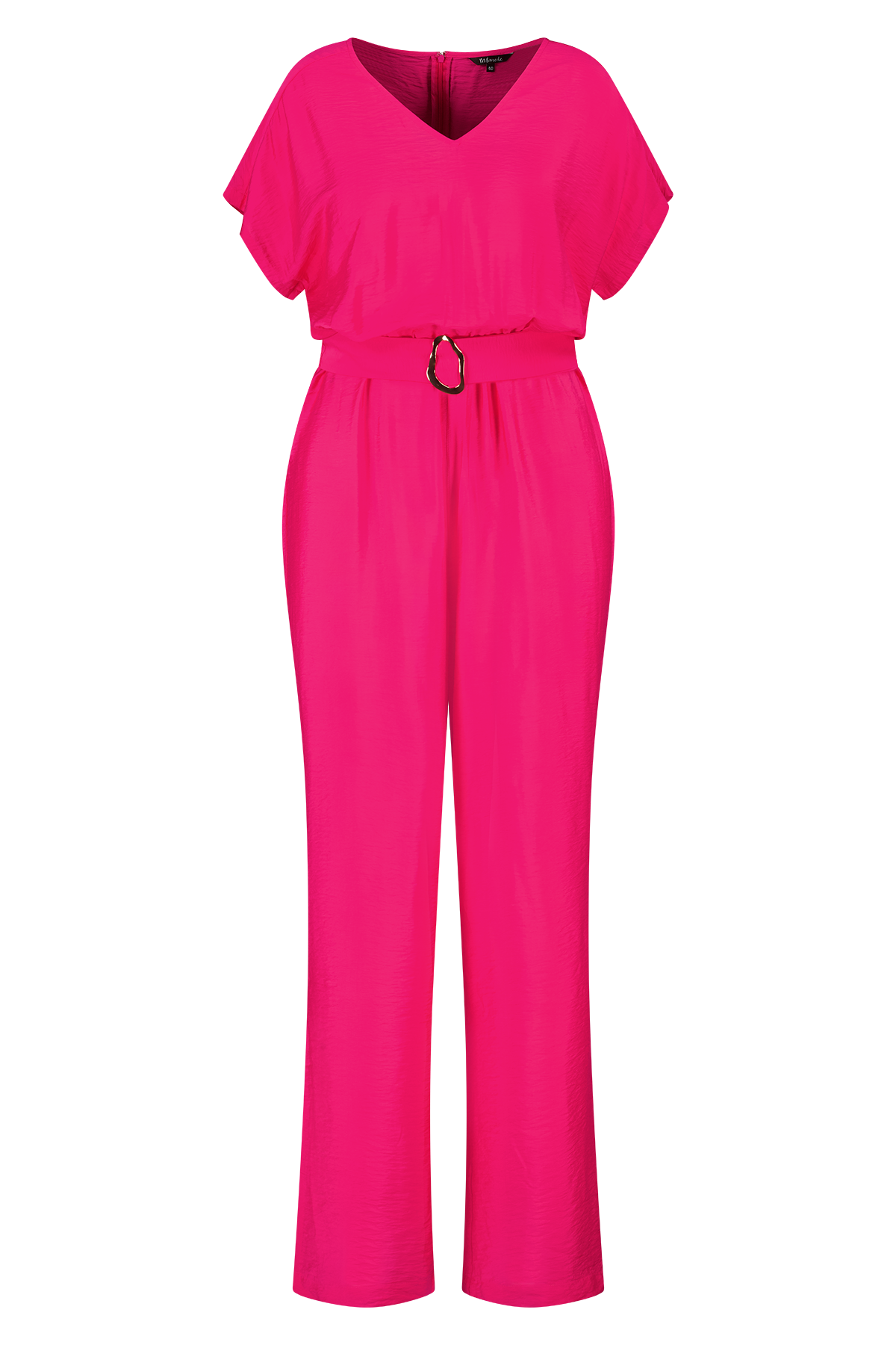 Jumpsuit met sierceintuur Fuchsia
