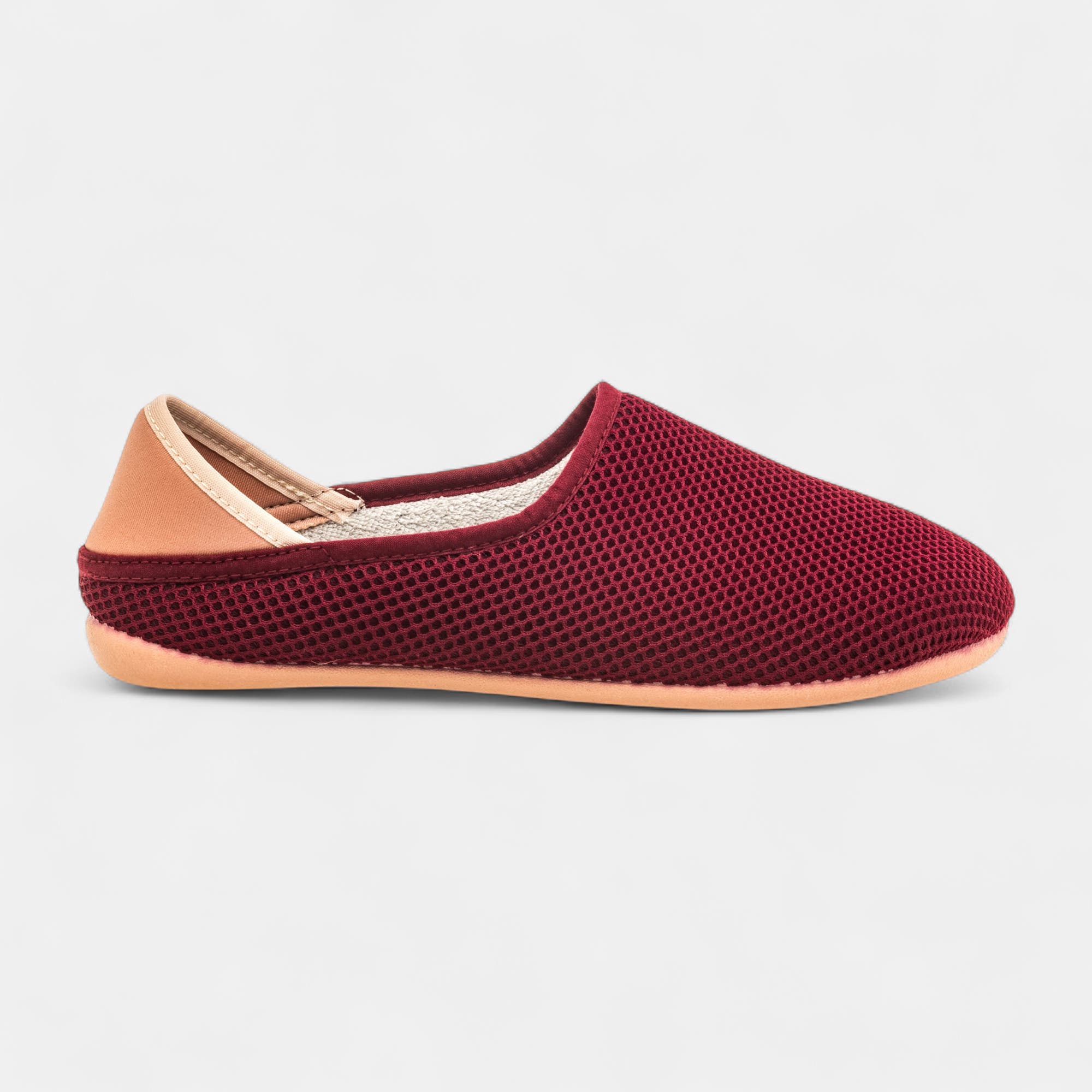 Pantoufles mules Femme bordeaux