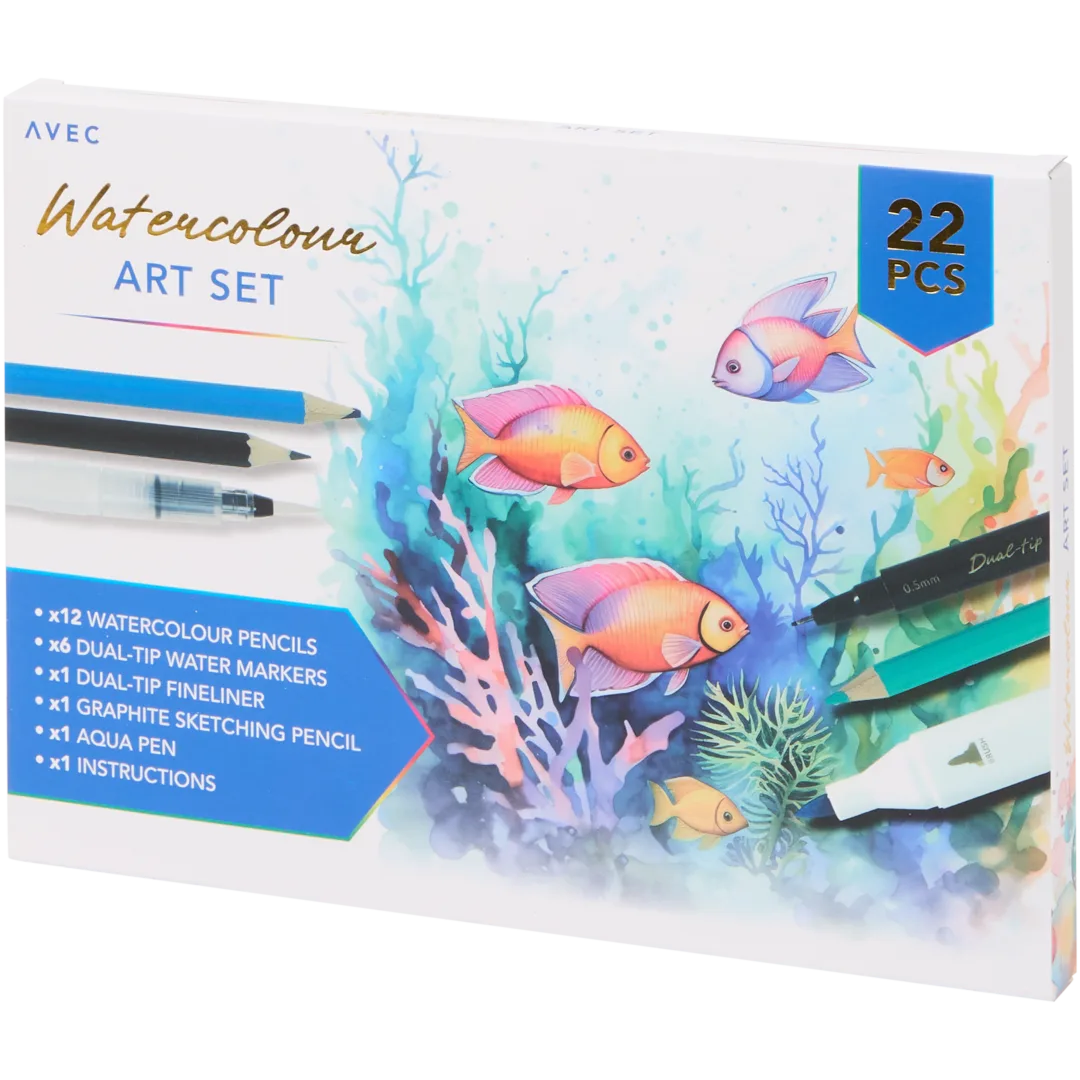 Avec teken- en kleurset 22- of 23-delig | diverse varianten