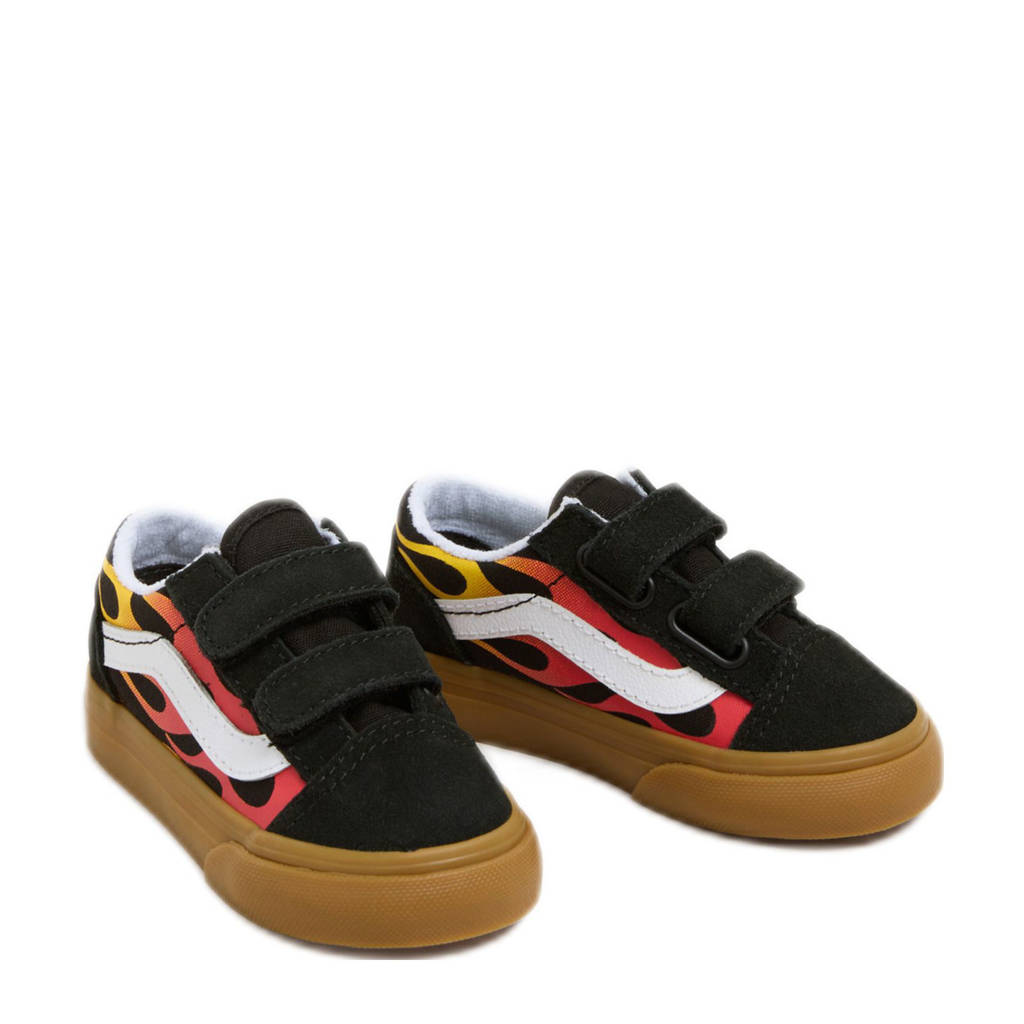 VANS Old Skool sneakers zwart/rood/geel