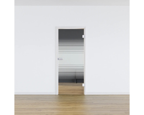 Pertura glazen deur Glera Strata 584 x 2085 x 8 mm Rechts voor Studio Office montage