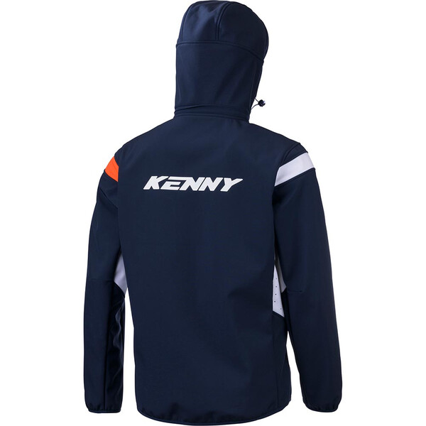 Kenny - Veste zippée Softshell Racing Navy / Orange / Blanc