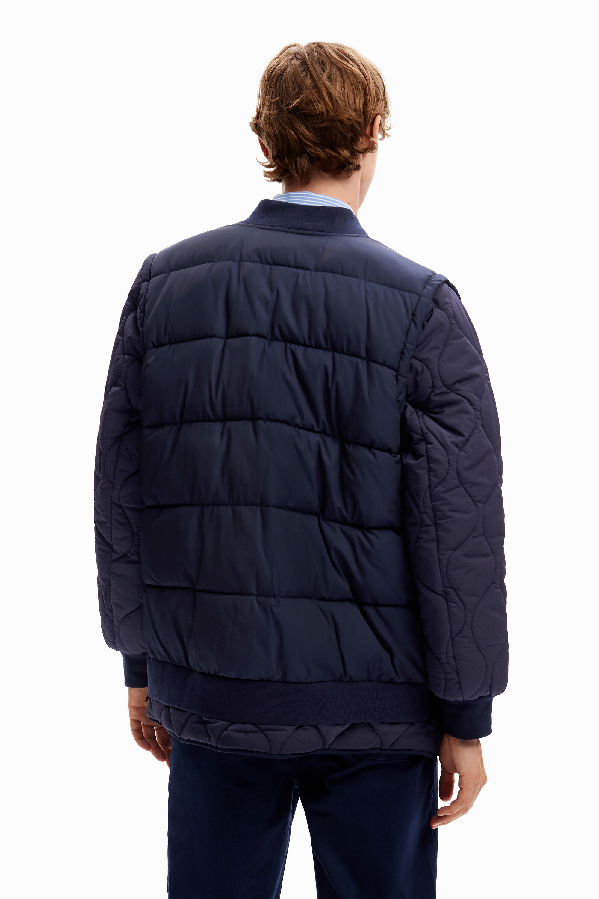 Bomber matelassé démontable