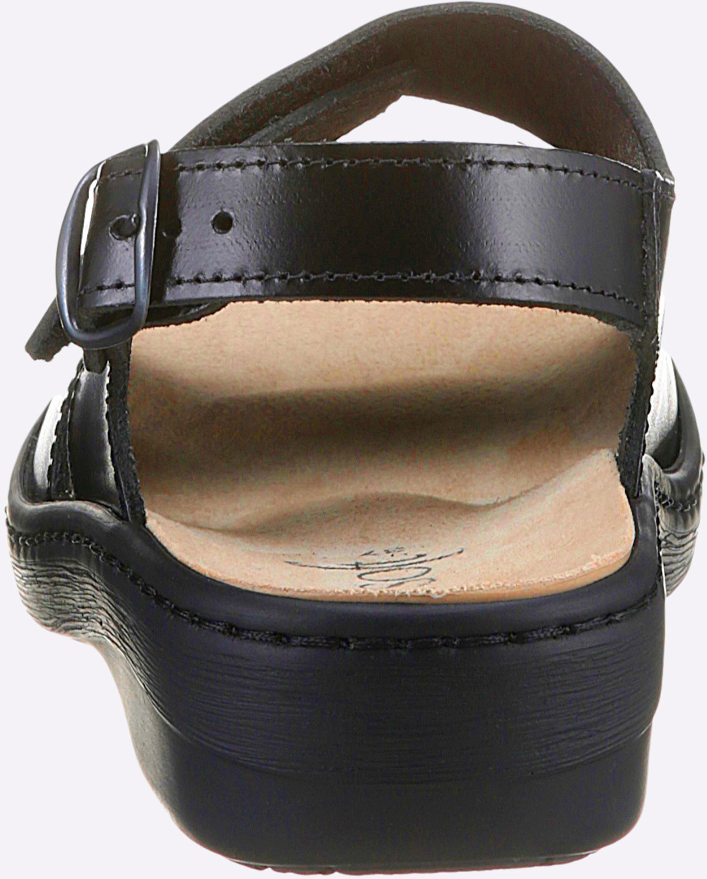 airsoft comfort+ Sandalette in schwarz