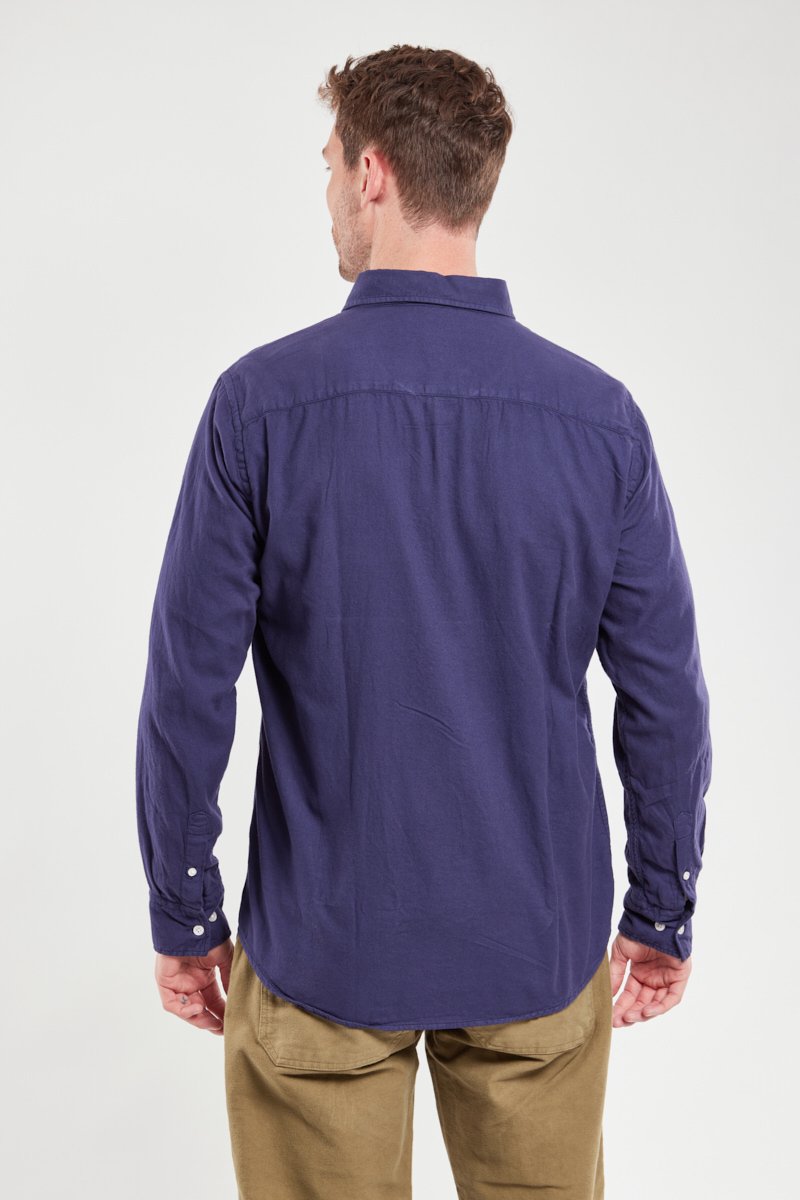 Chemise coupe droite - flanelle de coton