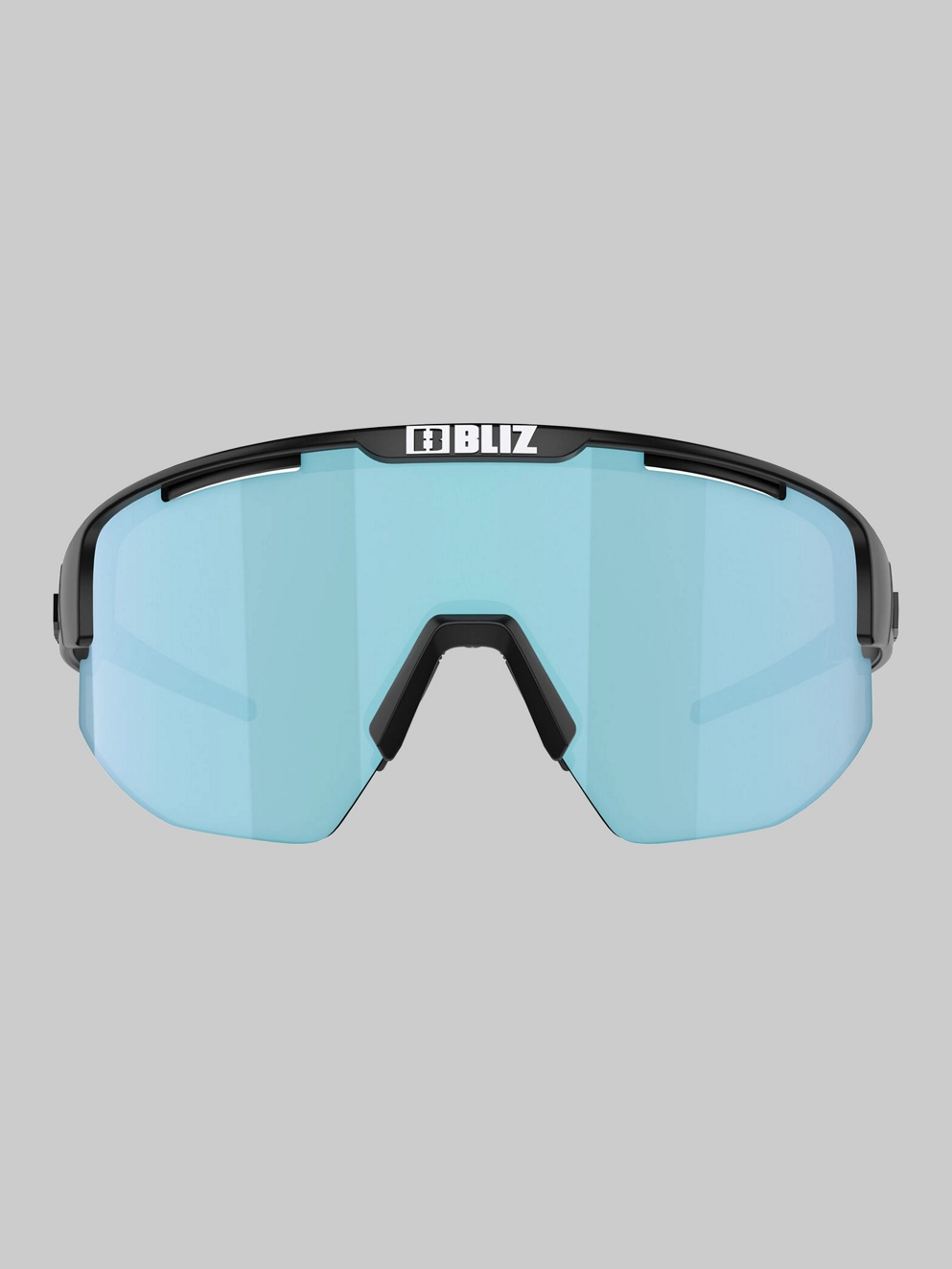 BLIZ Active Eyewear Matrix Small Matte Black Sunglasses smoke w ice blue multi