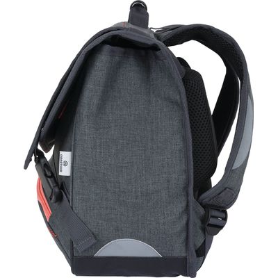 Cartable Cheval - 38 cm - 2 compartiments - gris chine - Oberthur