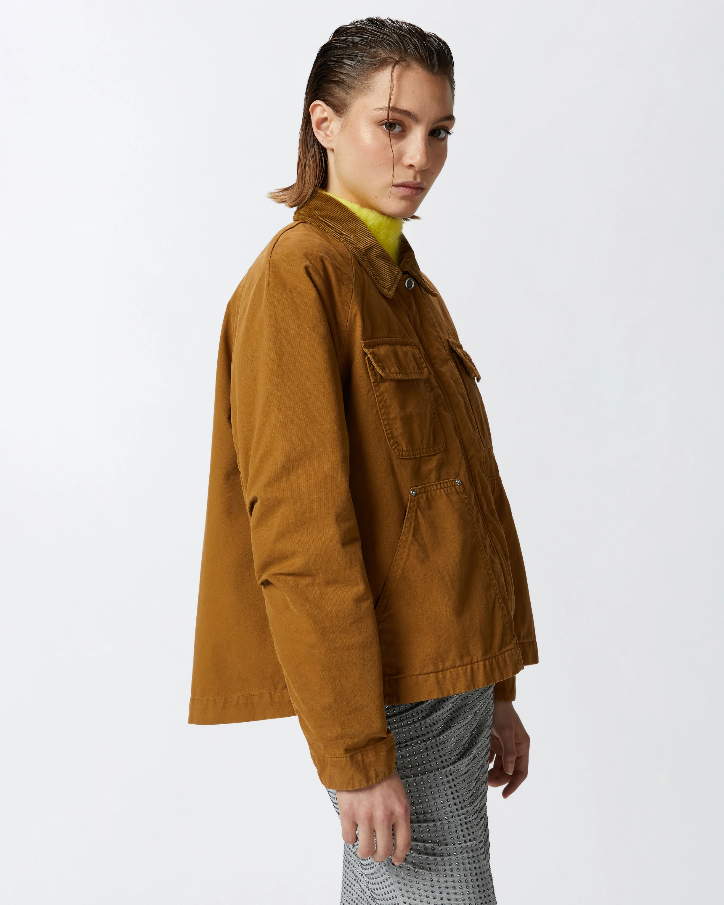 Blouson esprit caban | Orange