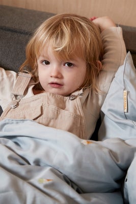 FILIBABBA Sengesett 70x100 Sprinkelseng, Pearl Blue