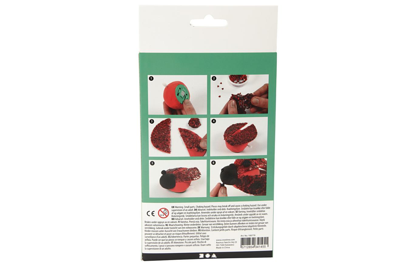 Modellier-Set Silk Clay Marienkäfer, 1 SetModellieren