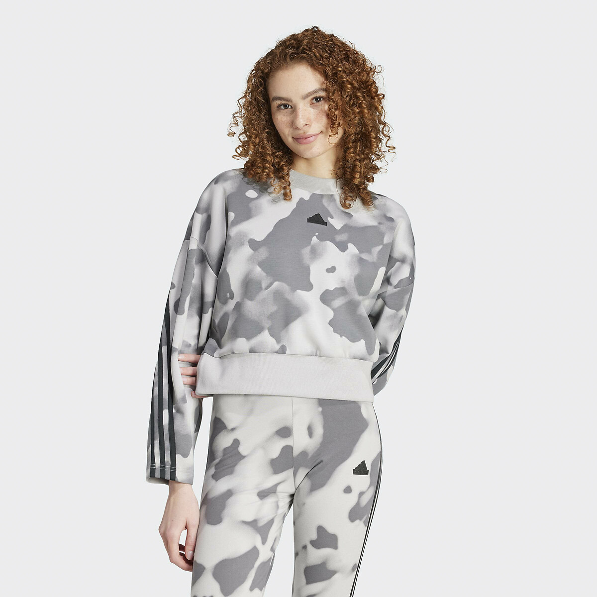ADIDAS ROUPAS ESPORTIVAS<br>Suéter 3 listras Future Icons