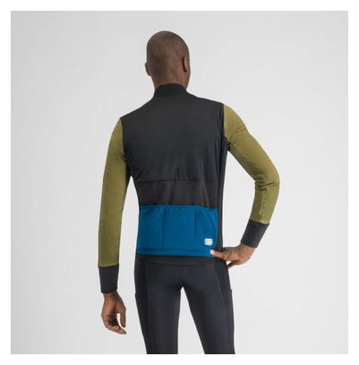 Veste Manches Longues Homme Sportful Supergiara Noir/Vert/Bleu