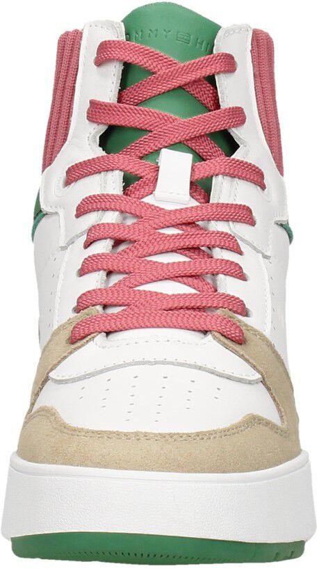 Tommy Hilfiger High Cut Seasonal Basket Sneaker wit