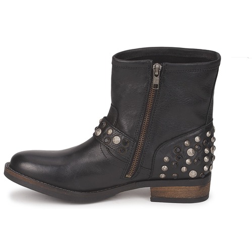 Pieces - ISADORA LEATHER BOOT - Noir