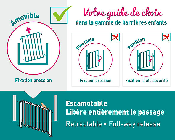 Barrière de sécurité amovible Oleane 7