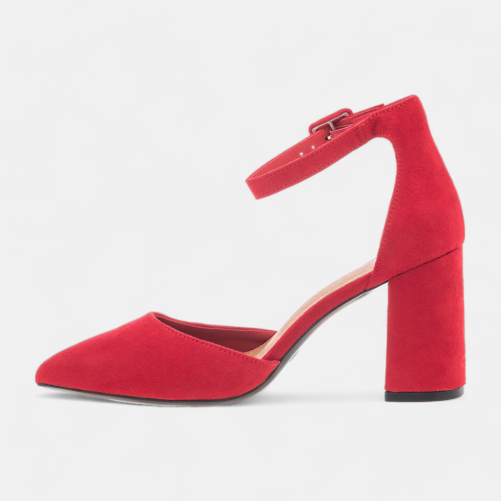 Escarpins quartiers ouverts à talon Femme rouge