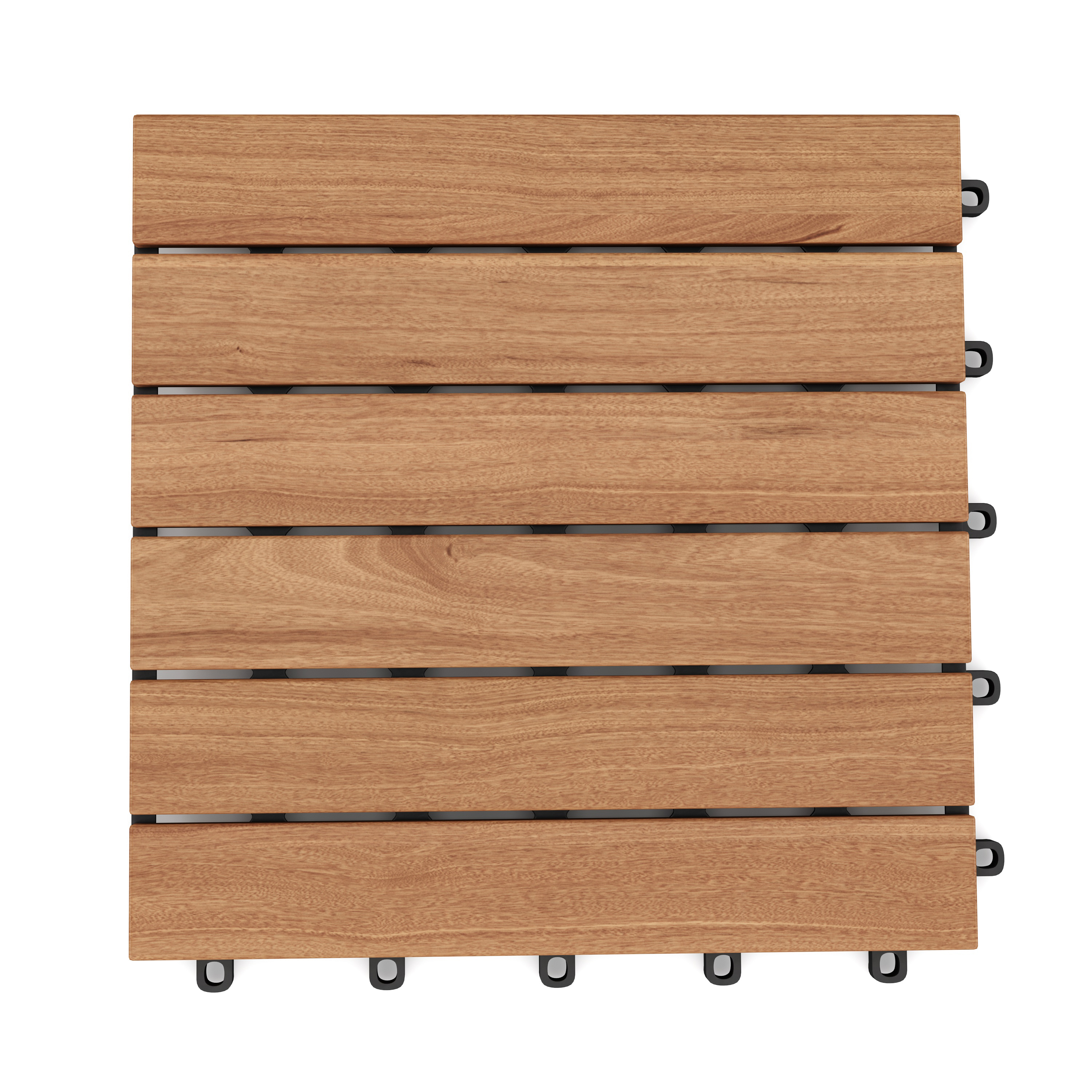 Bodenplatte Holz HEDERA 10er Set 30 x 30 cm