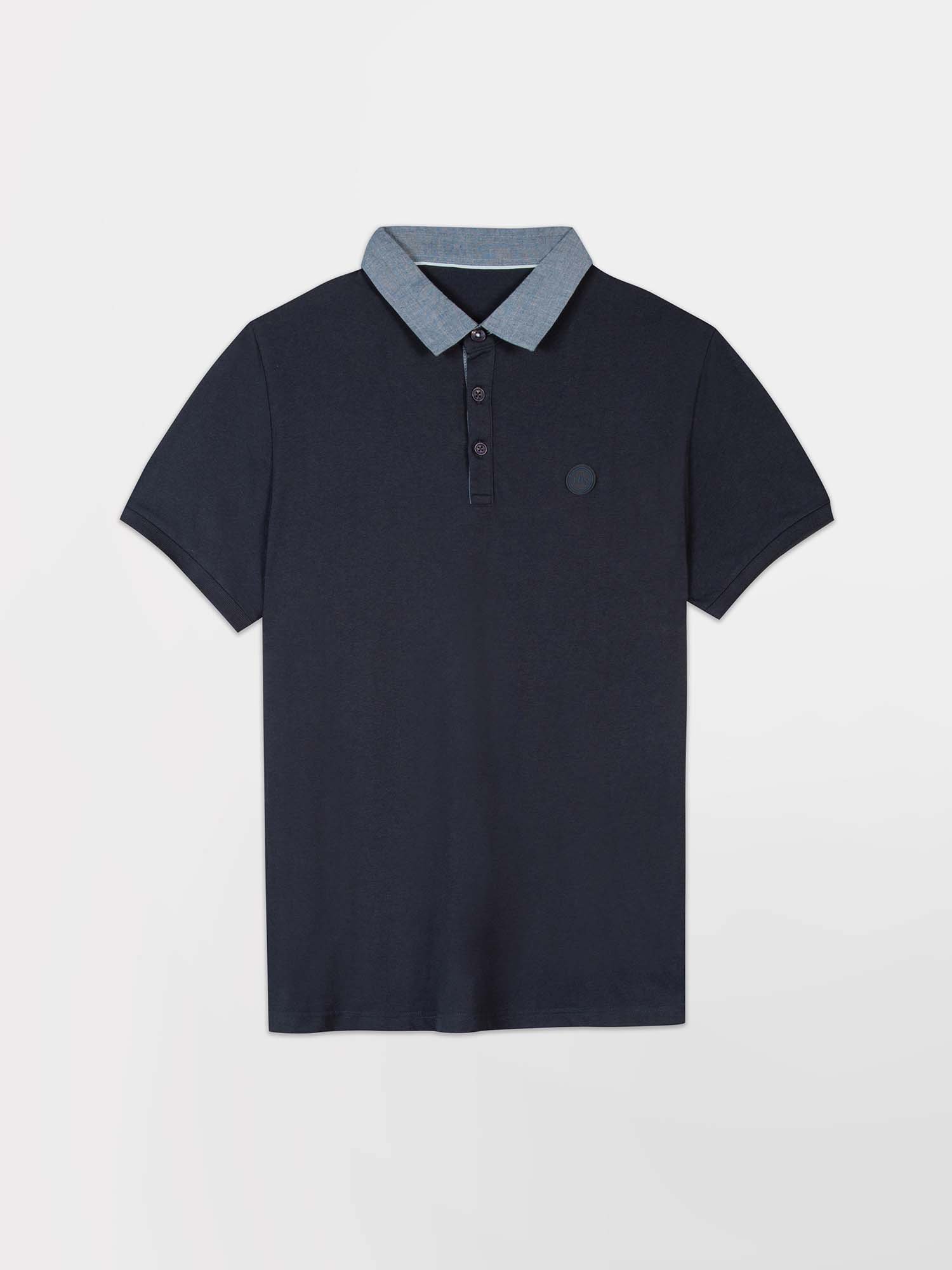 Polo Homme Jersey Coton Marine