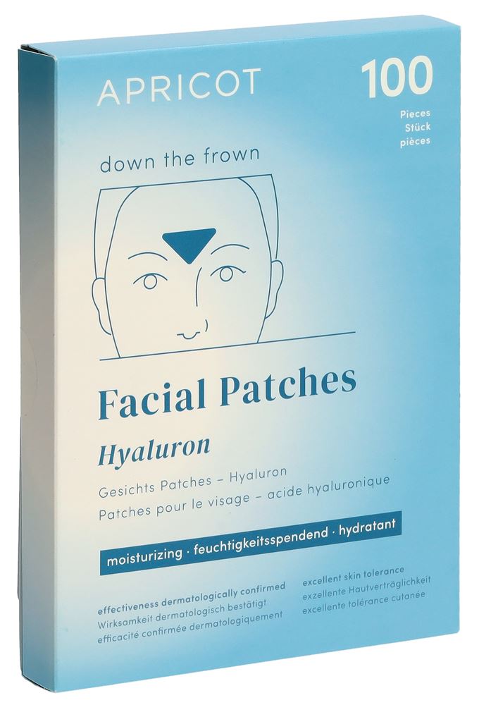 Apricot Gesichtspatches<br>100 Stück, Hyaluron Anti-Falten
