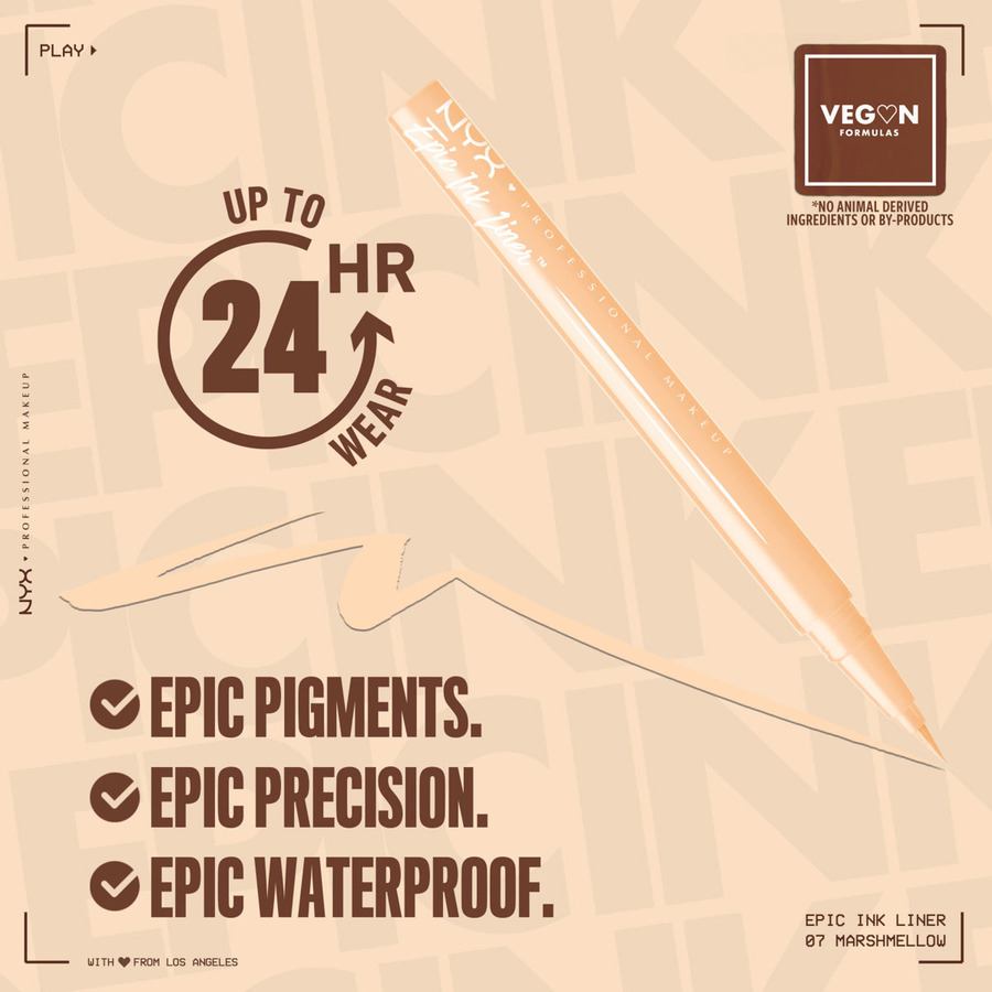 NYX PROFESSIONAL MAKEUP Epic Ink 07 Marshmallow 1ml