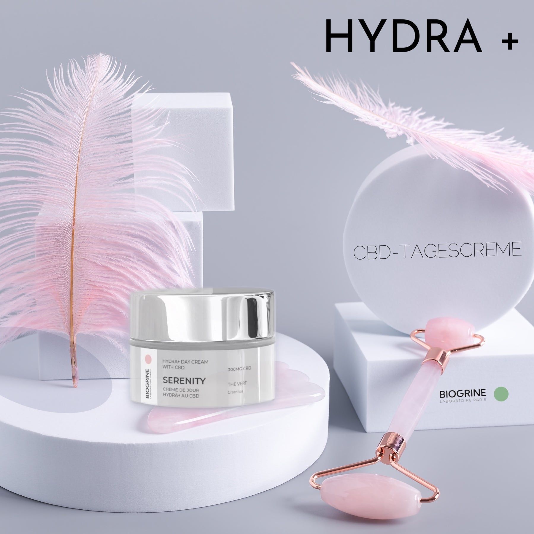 BIOGRINE „SERENITY“  HYDRA+ TAGESCREME MIT CBD GRÜNER TEE