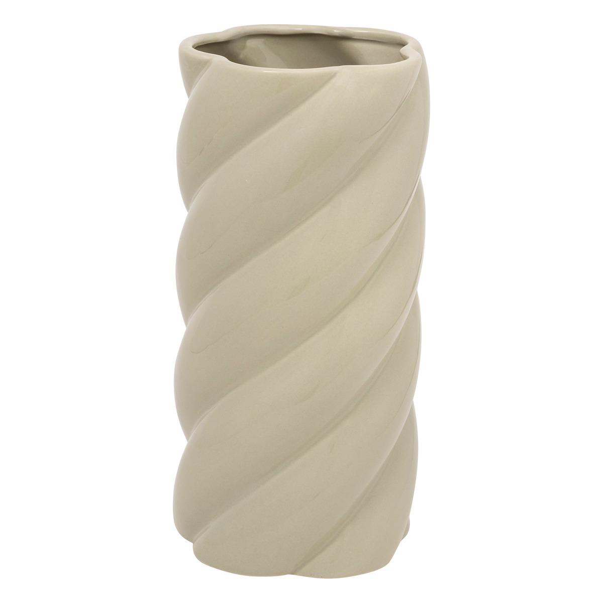 VASE CERAMIQUE TORSADE COBY H.25.5CM